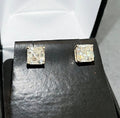 Asscher Cut 4-Prong Set Studs