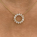 1.6ct Emerald Cut Diamond Necklace