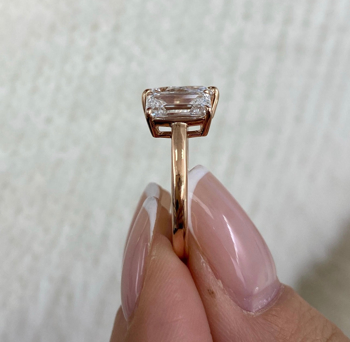 3ct Emerald & Pear Toi et Moi Ring