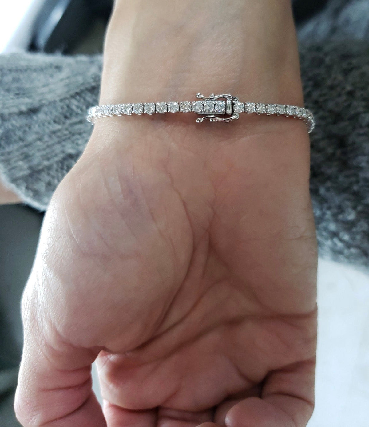 3ct Round Prong Set Tennis Bracelet