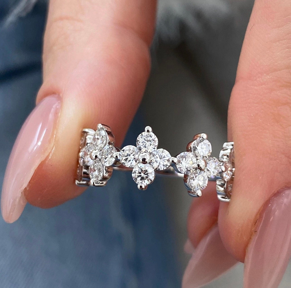 1.40ct Lucky Clover Eternity Ring