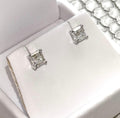2ct Asscher Cut Stud Earrings