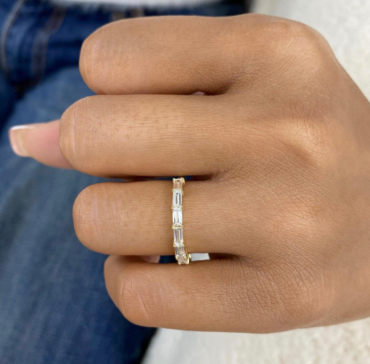 0.80ct Baguette Wedding Band