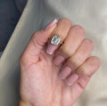 3ct Emerald Bezel Set Ring