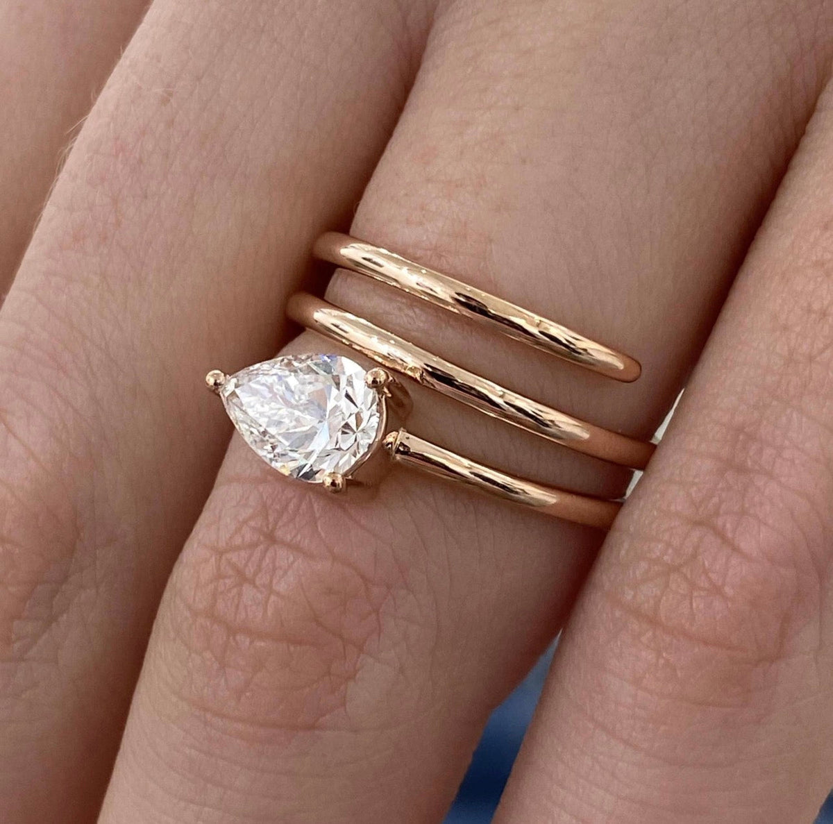 1ct Pear Cut Proposal Ring