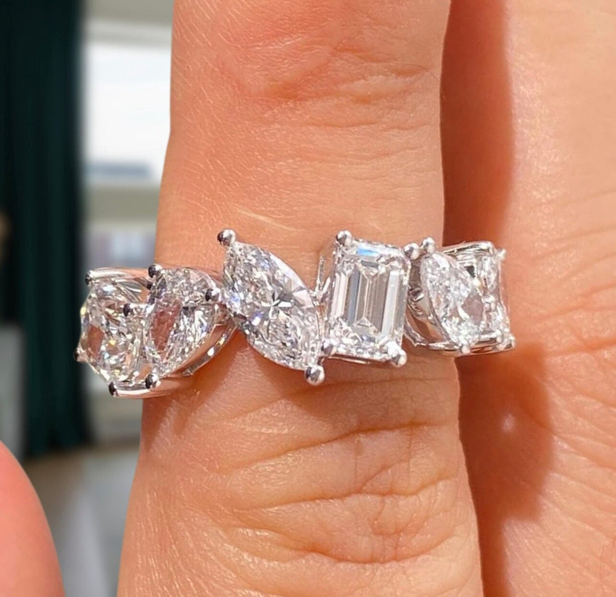 1.80ct Two-Tone Mixed Shape Ring