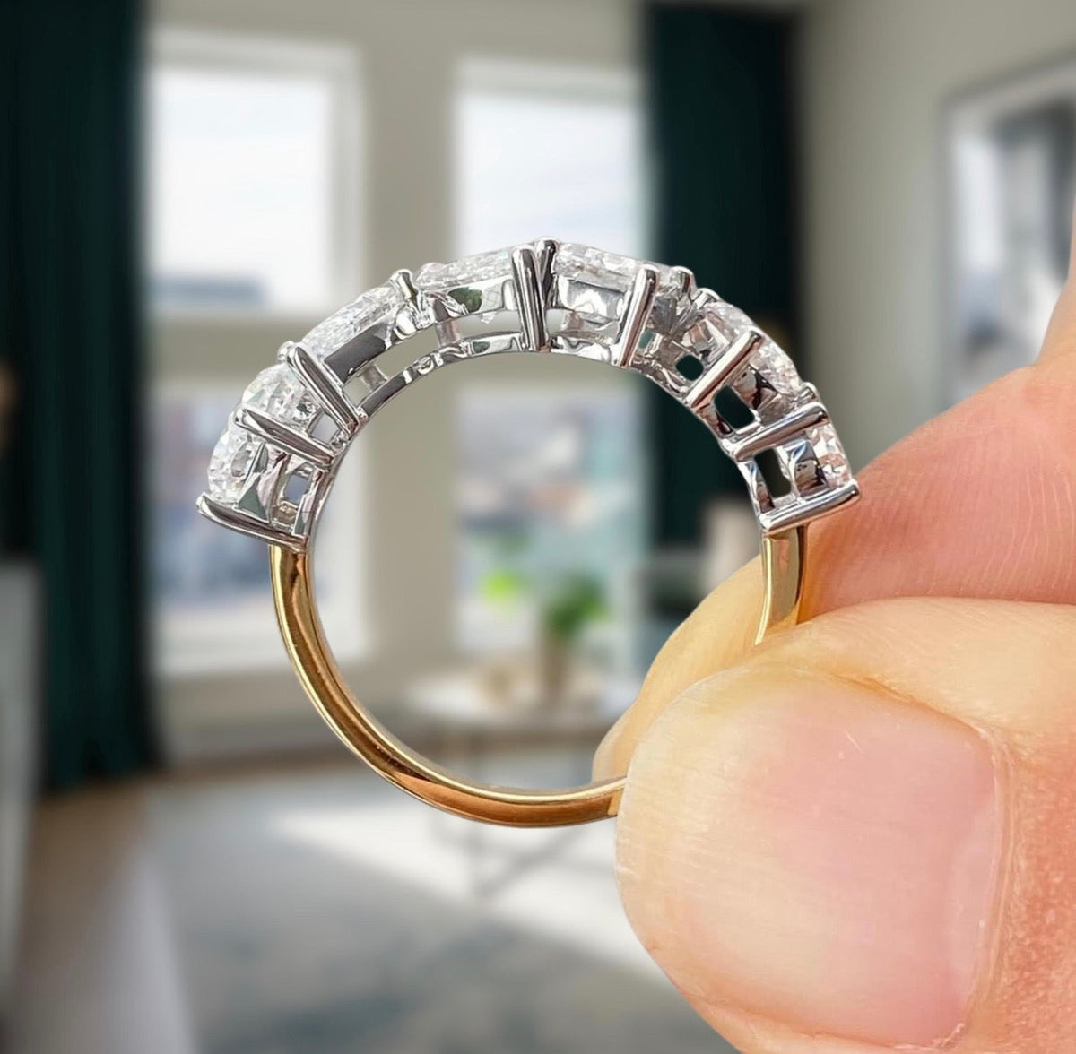 1.80ct Two-Tone Mixed Shape Ring