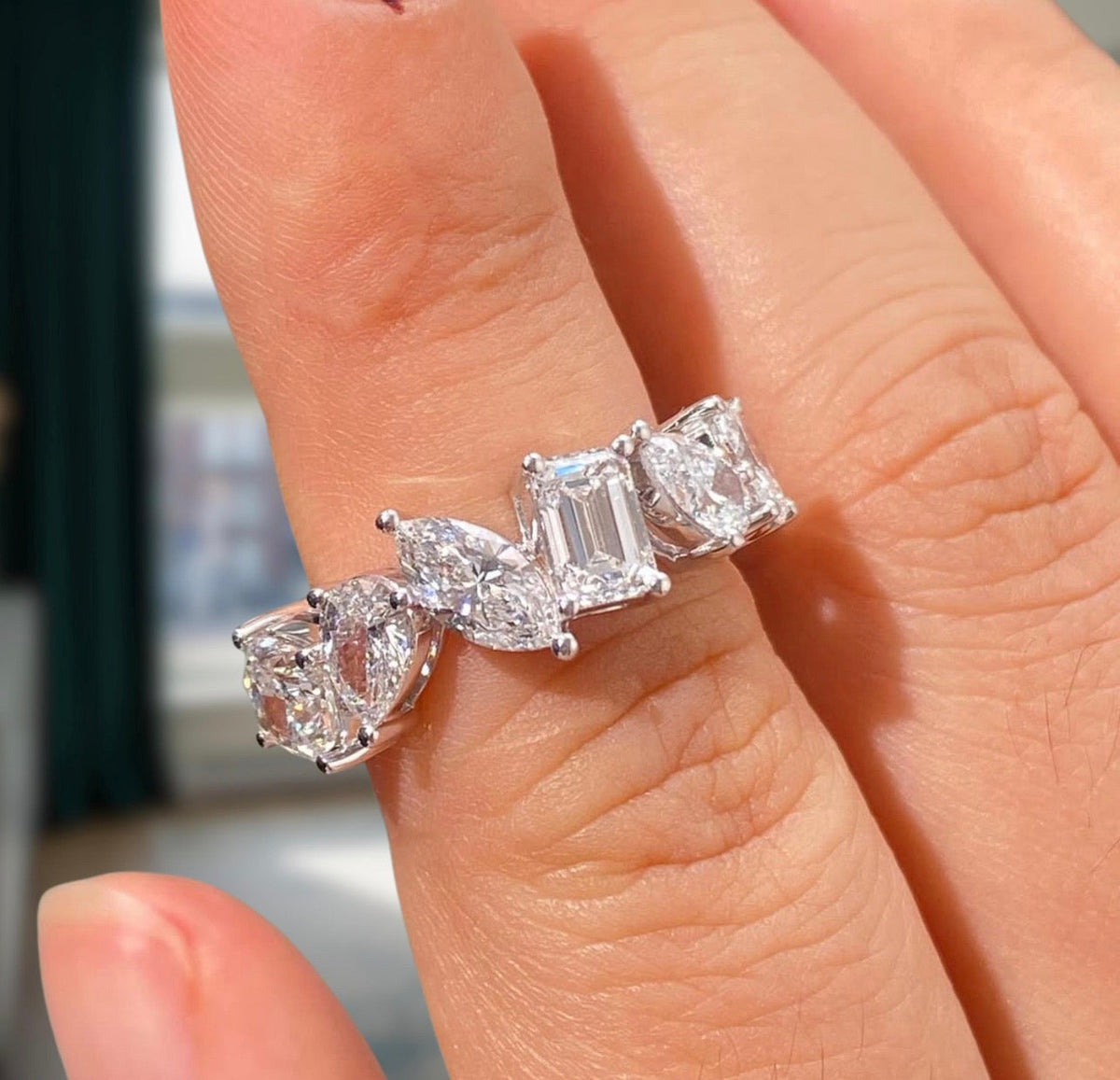 1.80ct Two-Tone Mixed Shape Ring