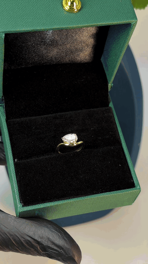 Diamond Ring -Pear
