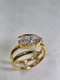 MARQUISE CUT SWIRL RING