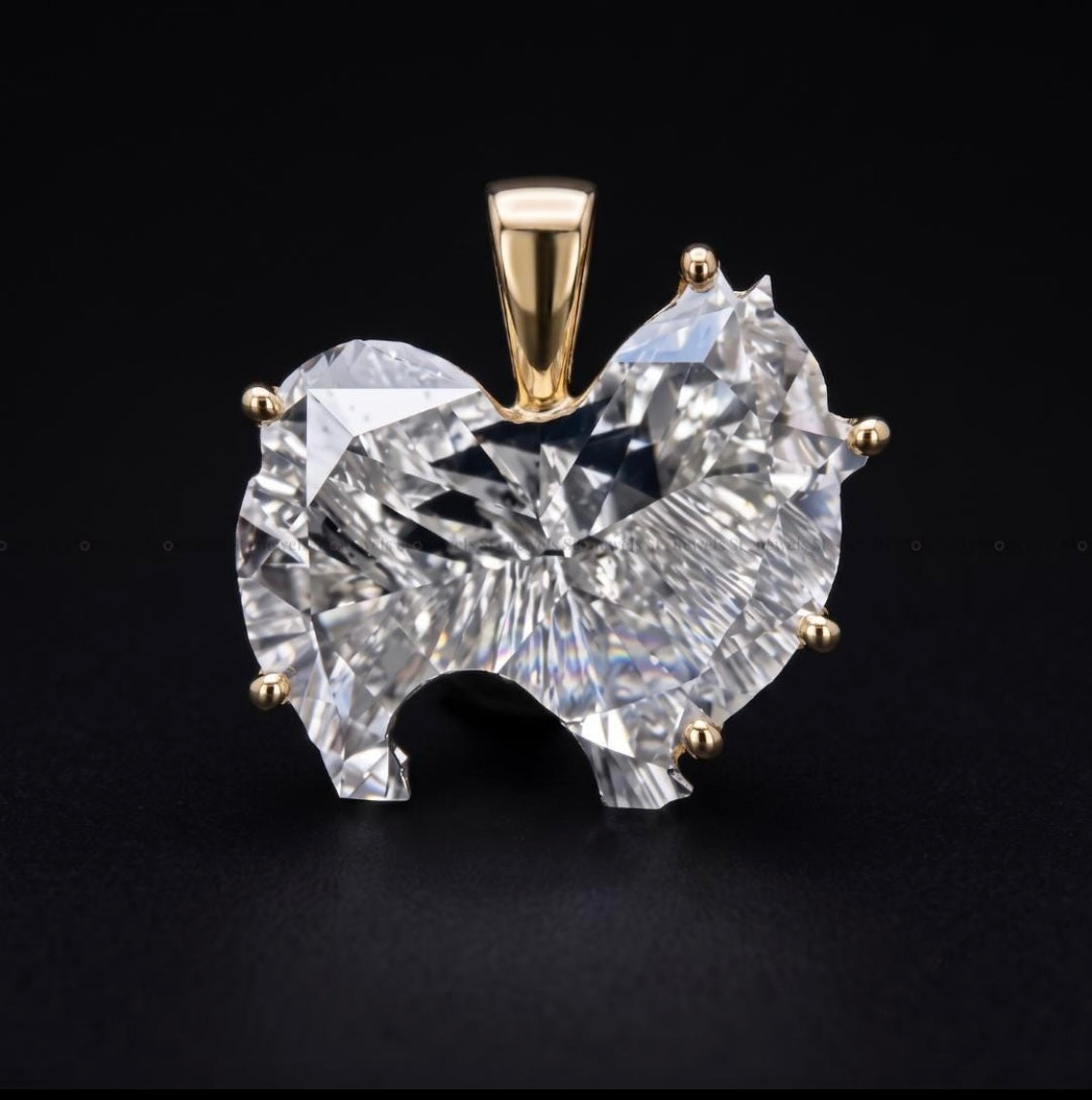 1.00CT Pomeranian diamond pendant
