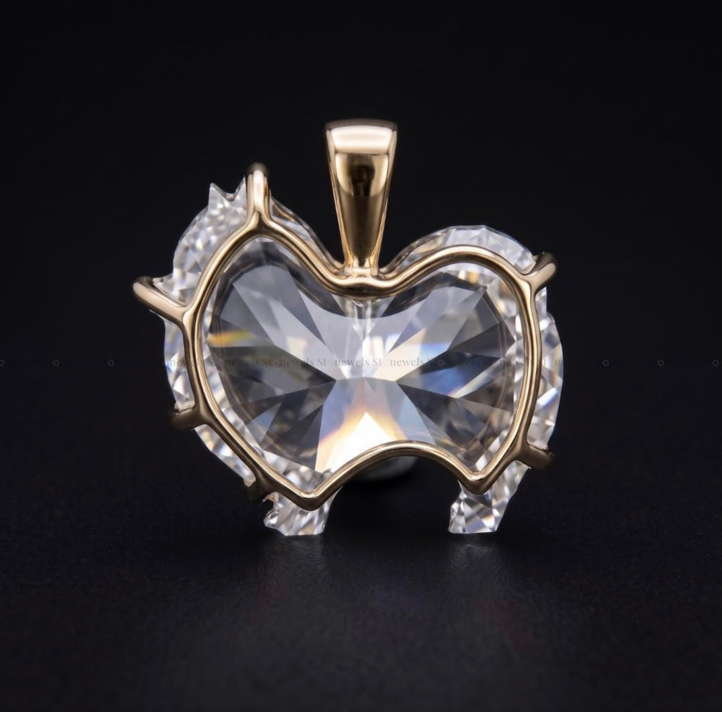 1.00CT Pomeranian diamond pendant