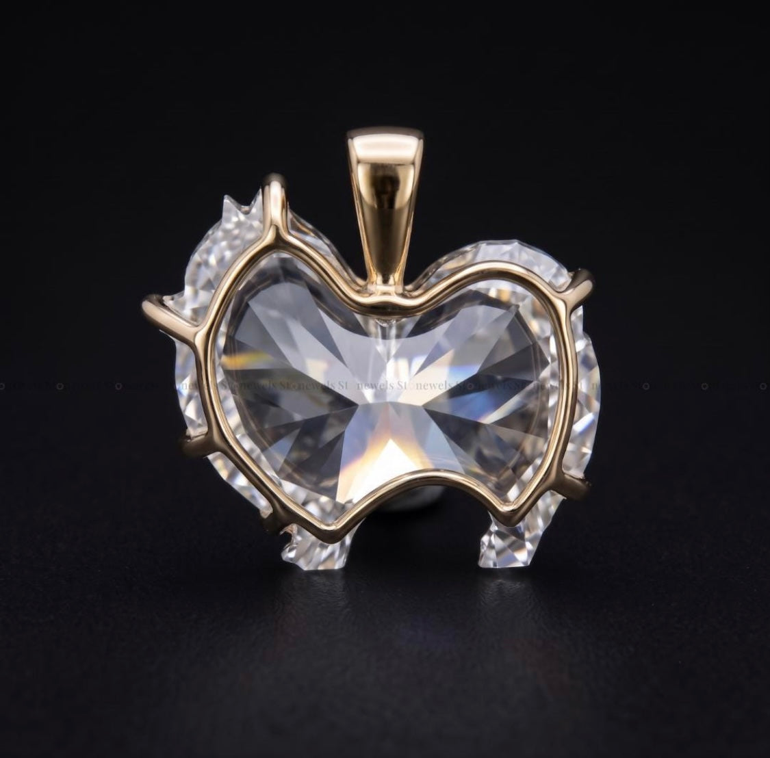 1.00CT Pomeranian diamond pendant