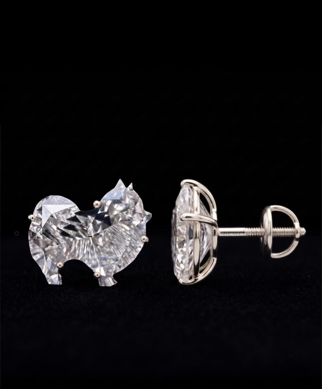 1.00CT Pomeranian diamond STUD