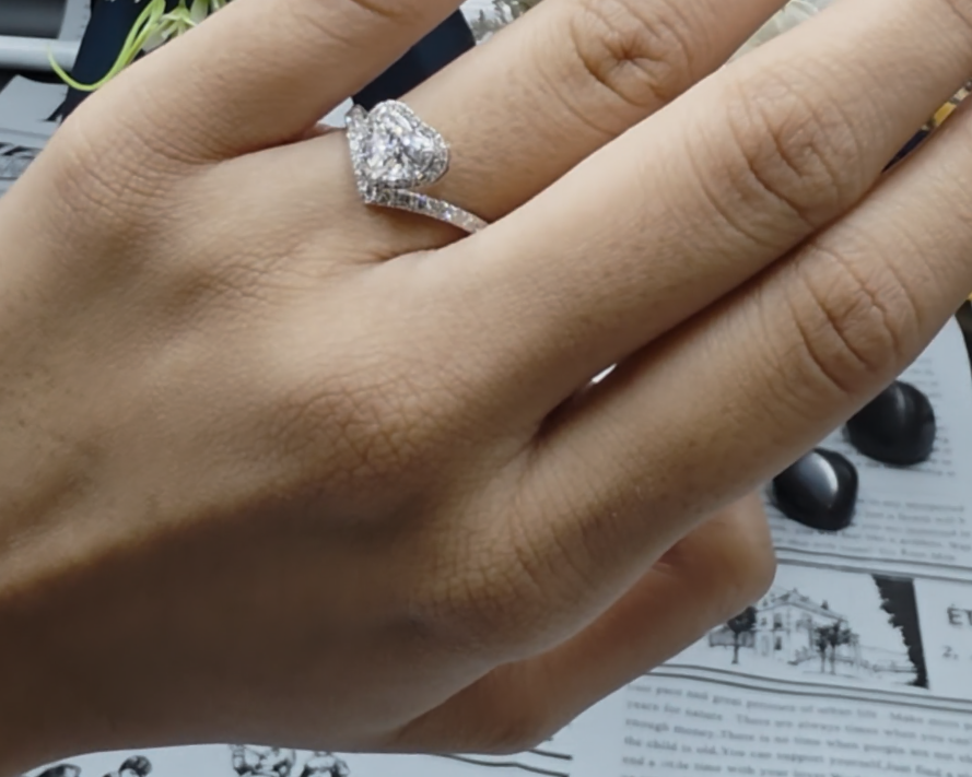 Diamond Ring -Heart