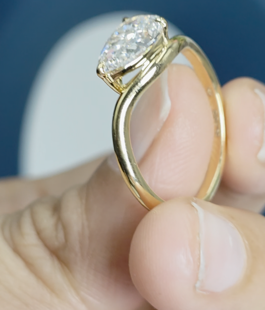 Diamond Ring -Pear