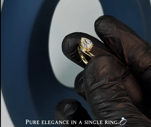 Diamond Ring -Pear