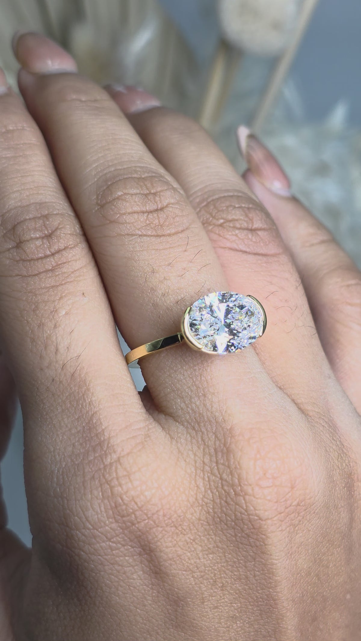 Oval Diamond Ring